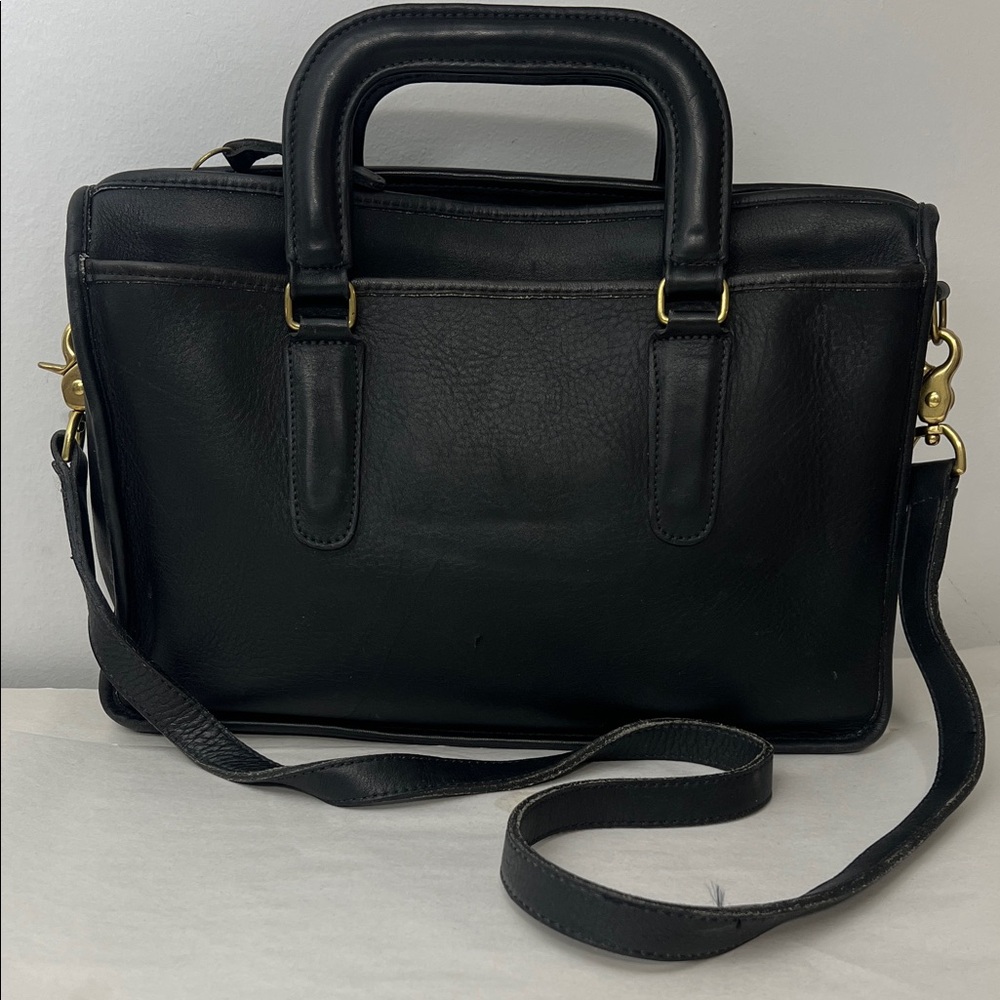 Vintage Mitchell Luxury Leather made in the USA Black Crossbody Bag